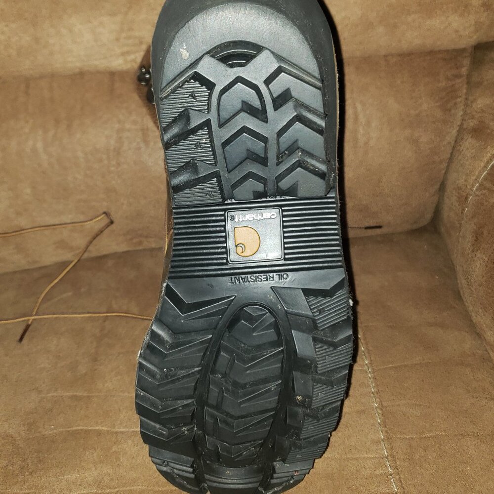 Carhartt Men's 8" Waterproof Insulated Composite Toe Logger Climbing Boot - Picture 11 of 16